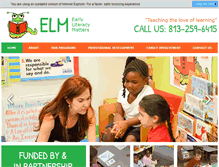 Tablet Screenshot of earlyliteracymatters.com